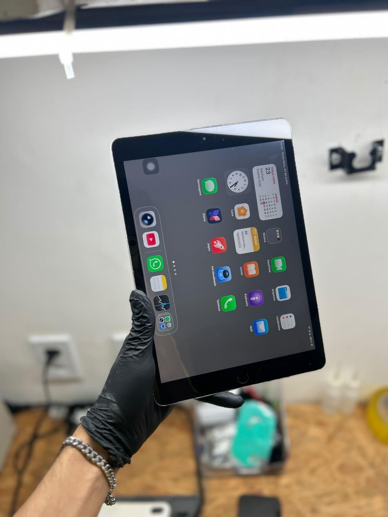 iPad 9 touch trocado